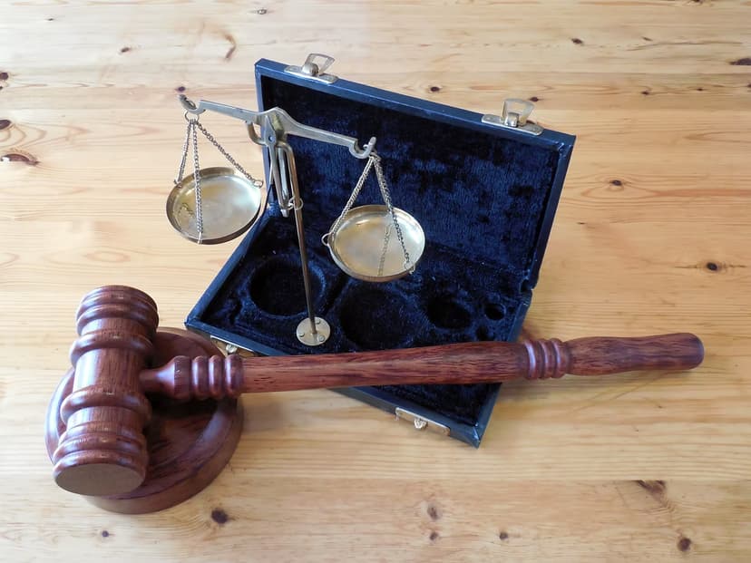 Gavel and the scales of justice.