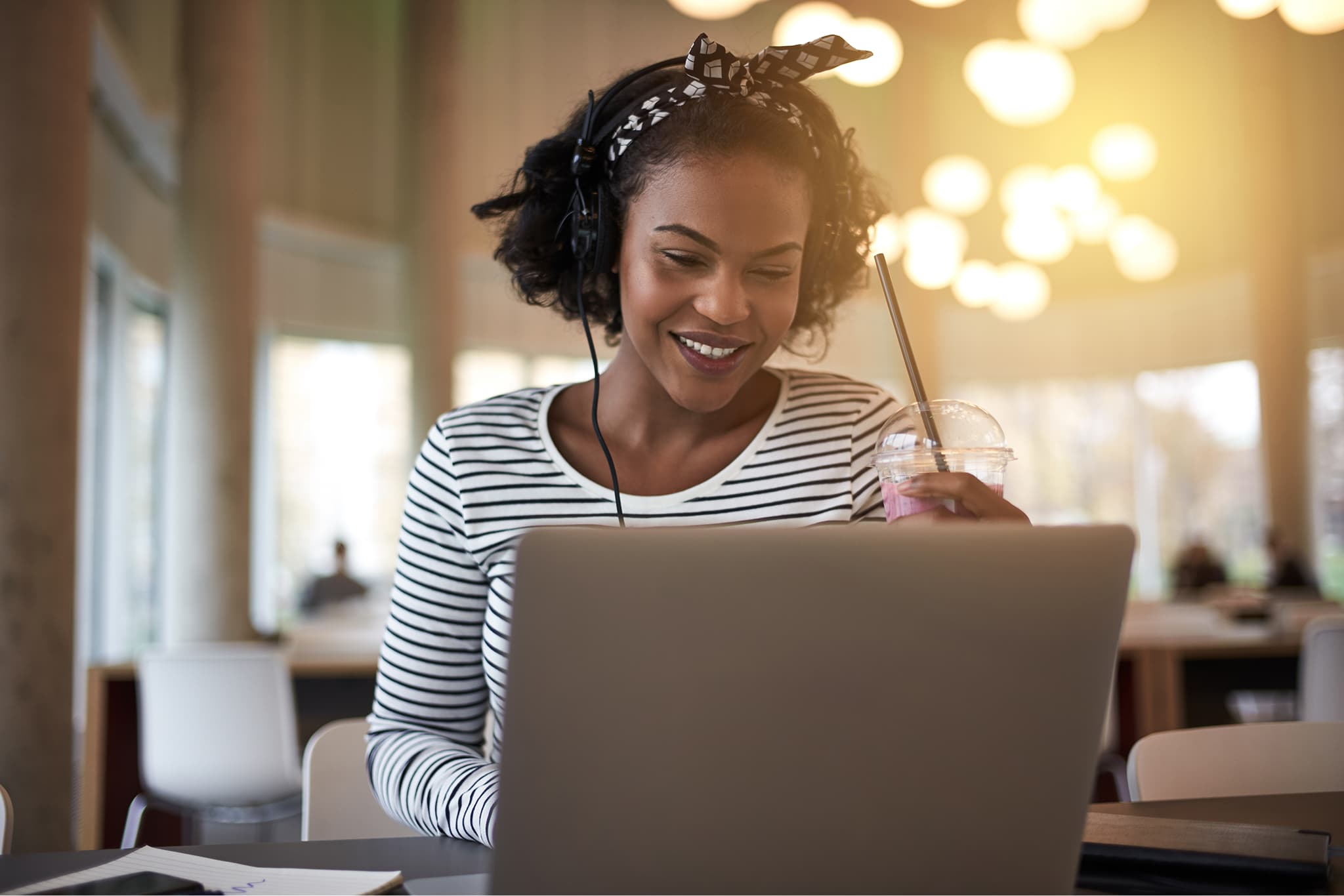 Woman on her laptop
